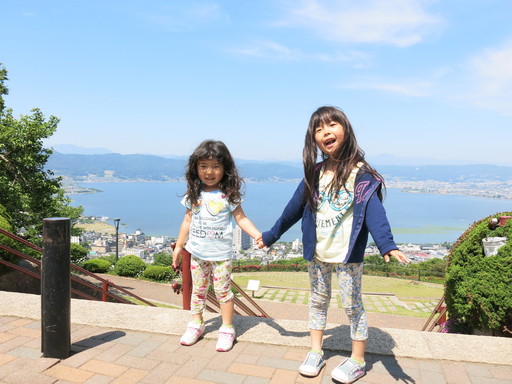 信州　諏訪湖　ヴィーナスライン　旅行　家族　６月　晴れ　サンセット　そば　ドライブ