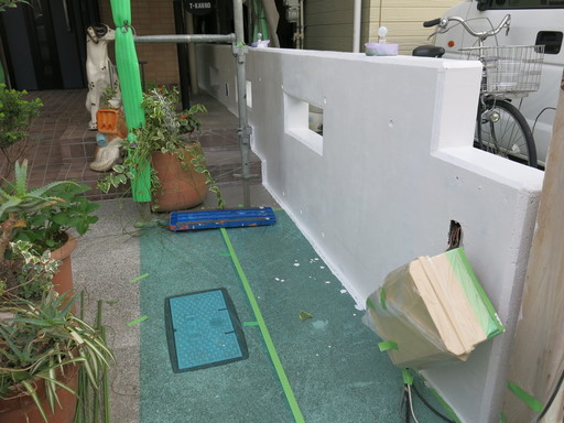 カットハウスウイング　床屋　さいたま市　北区　植竹　塗装　サイワ塗装工業　西区　防水工事　理容室